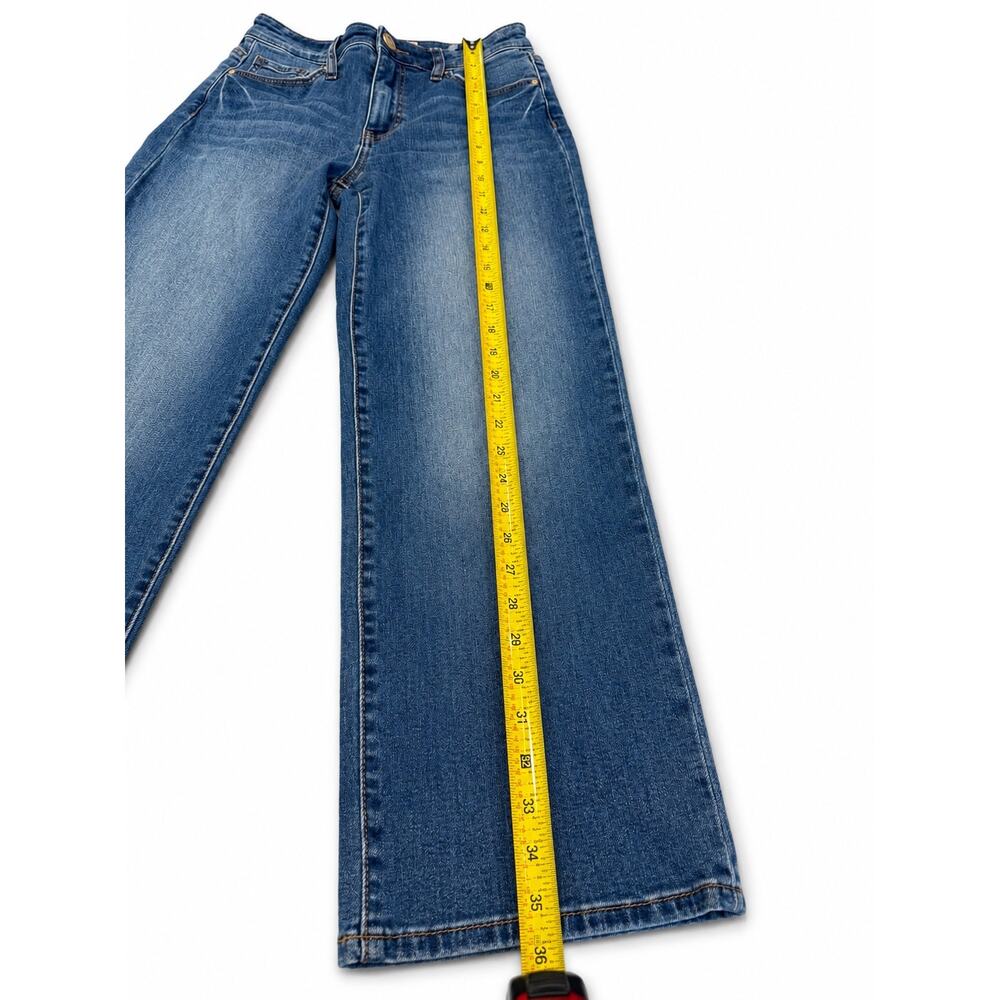KUT from the Kloth Charlotte Wide Leg Ankle Jeans Size 0 High Rise Medium Wash - Picture 9 of 11